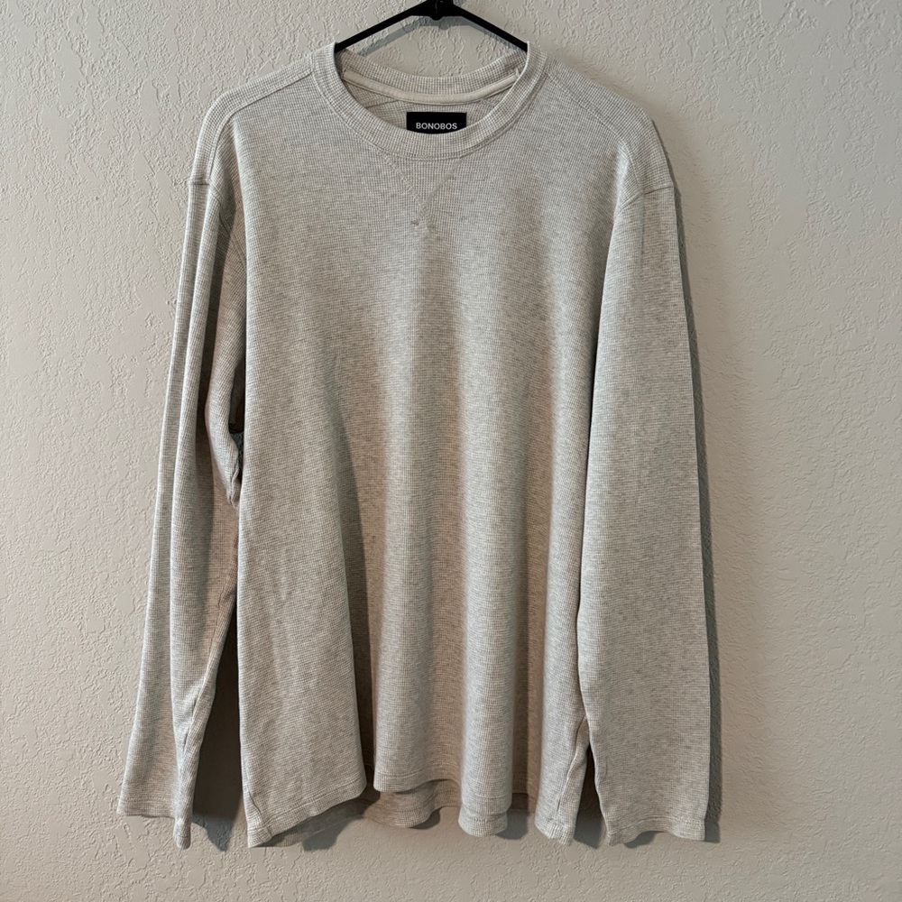 Bonobos Gray Long Sleeve Sweater